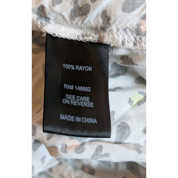 Torrid Emma Babydoll Challis Leopard Print Tunic + Black Leggings 3X OUTFIT - Picture 5 of 12